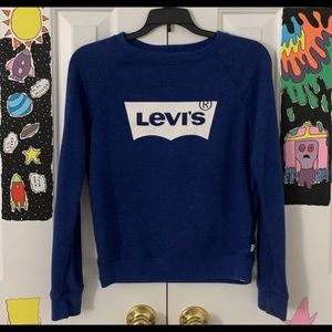 Navy Blue Levi’s Long Sleeves Sweatshirt